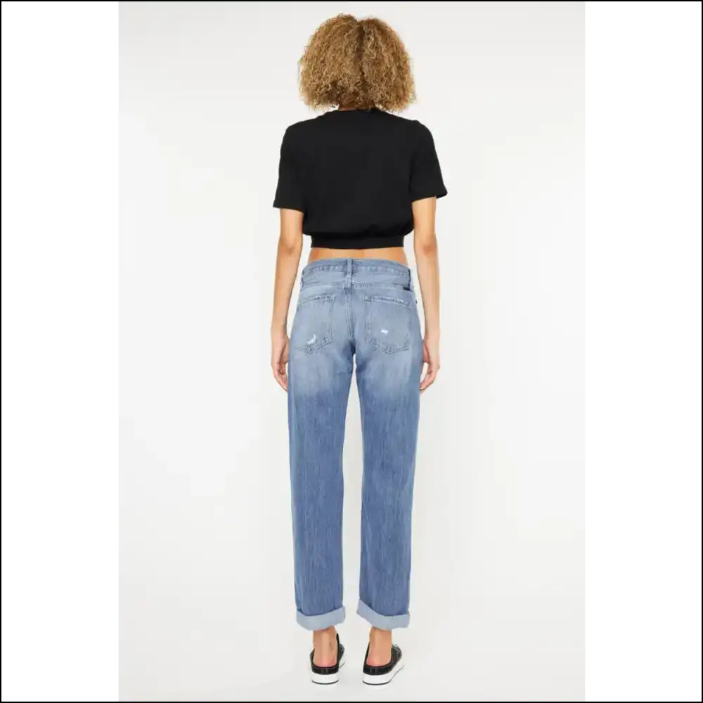 Jeans that Make you Strut Like Own the Sidewalk - Distressed Straight Styles! - on Sale Worldwide Shipping