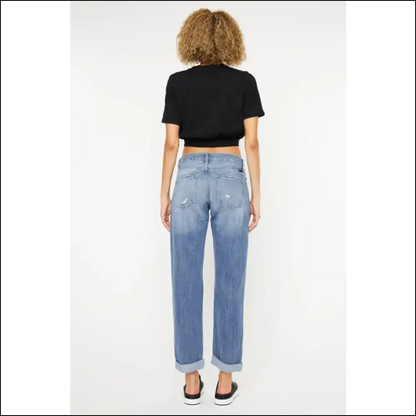 Jeans that Make you Strut Like Own the Sidewalk - Distressed Straight Styles! - on Sale Worldwide Shipping