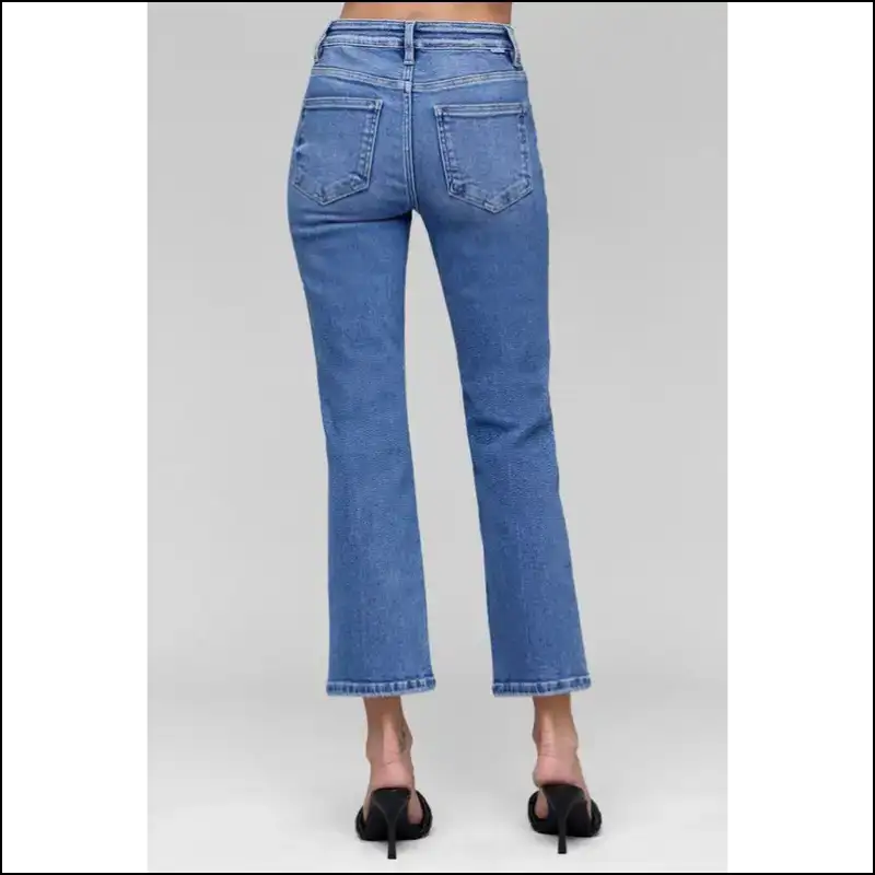 Jeans that Say Heck Yes to your Tummy Control and Crop Straight Dreams! 🍑 - on Sale Worldwide Shipping