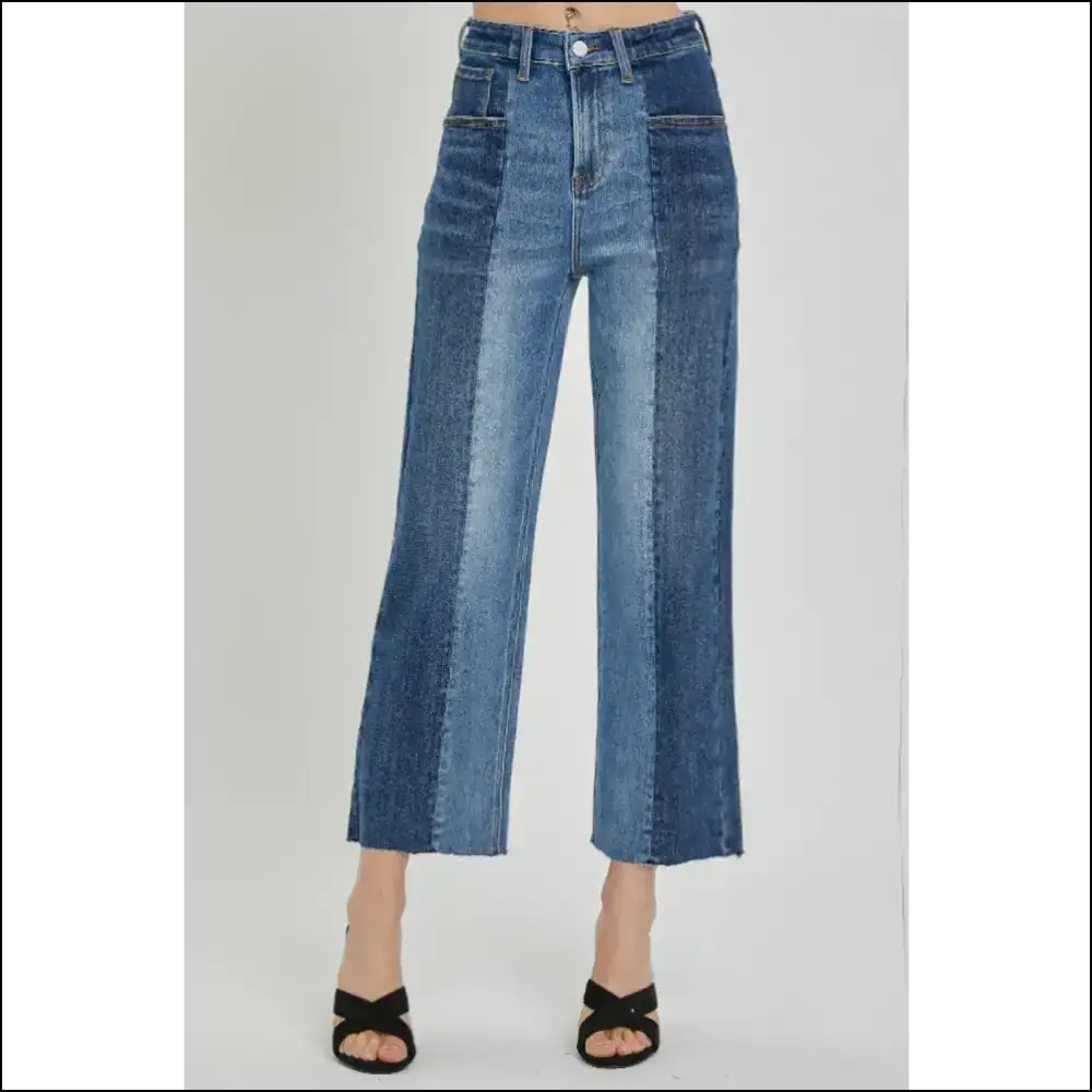 Jeans that Say I’m Fabulous not just Mid-rise Two-tone Jeans!💁‍♀️✨ - Dark / 2xl - on Sale Worldwide Shipping