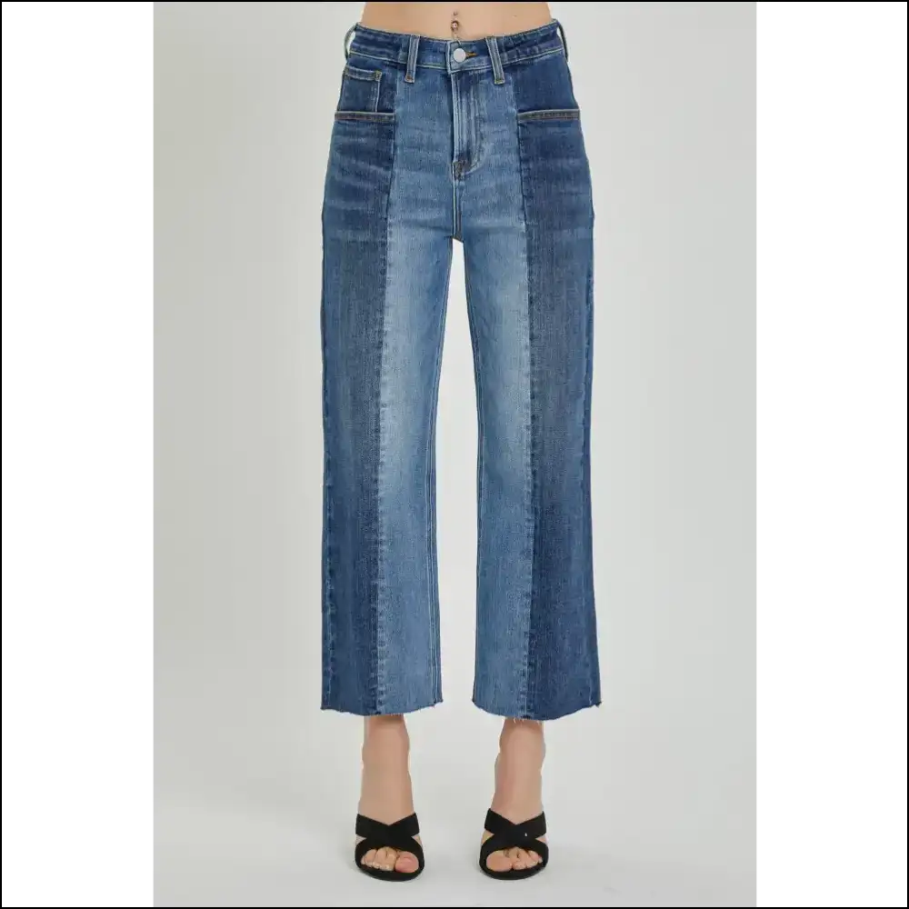 Jeans that Say I’m Fabulous not just Mid-rise Two-tone Jeans!💁‍♀️✨ - on Sale Worldwide Shipping