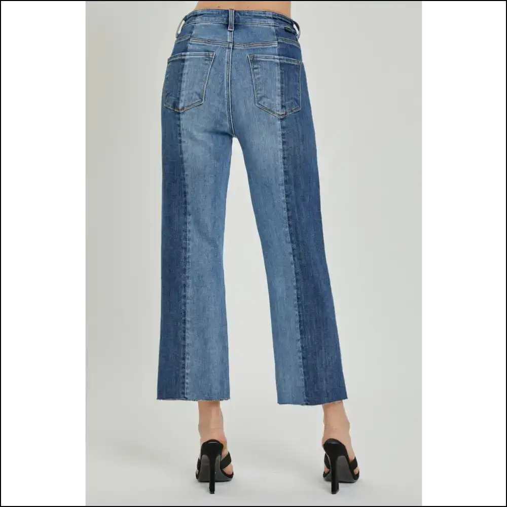 Jeans that Say I’m Fabulous not just Mid-rise Two-tone Jeans!💁‍♀️✨ - on Sale Worldwide Shipping