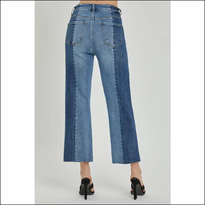 Jeans that Say I’m Fabulous not just Mid-rise Two-tone Jeans!💁‍♀️✨ - on Sale Worldwide Shipping