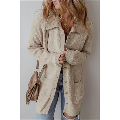 Jet Stream Chic Cardigan: your Acrylic Hug 🤣 - Cardigans on Sale Worldwide Shipping