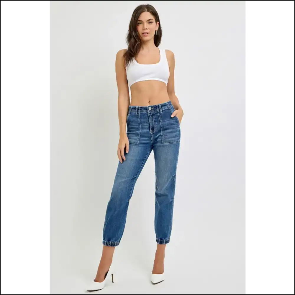 Jogger Jeans: Risen High Enough to Hide my Snacking Secrets 😜👖 - Jeans on Sale Worldwide Shipping