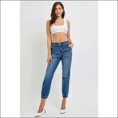 Jogger Jeans: Risen High Enough to Hide my Snacking Secrets 😜👖 - Jeans on Sale Worldwide Shipping