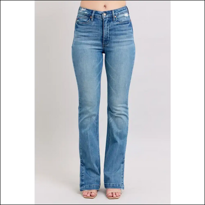 Judy Blue Boot Jeans: Tummy Control for Style & Snacks – your New Bff! 🍕👖 - Medium / 0/24 - Jeans on Sale Worldwide Shipping