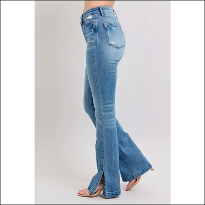Judy Blue Boot Jeans: Tummy Control for Style & Snacks – your New Bff! 🍕👖 - Jeans on Sale Worldwide Shipping