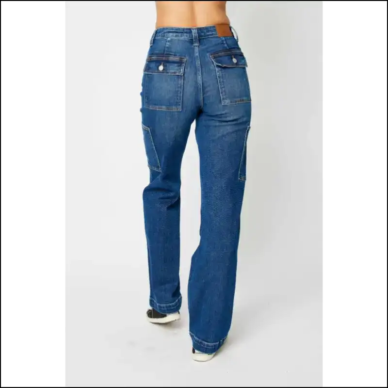 Judy Blue High Waist Cargo Jeans: Chic Comfy & Ready for World Domination! - Jeans on Sale Worldwide Shipping