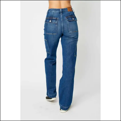 Judy Blue High Waist Cargo Jeans: Chic Comfy & Ready for World Domination! - Jeans on Sale Worldwide Shipping