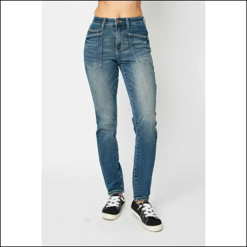 Judy Blue High Waist Jeans: Because your Curves Deserve their Own Celebration 🎉👖 - Dark / 0/24 - Jeans on Sale Worldwide Shipping