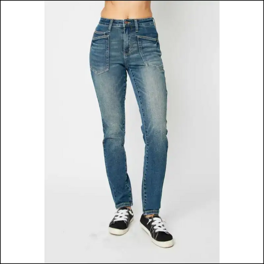 Judy Blue High Waist Jeans: Because your Curves Deserve their Own Celebration 🎉👖 - Dark / 0/24 - Jeans on Sale Worldwide Shipping