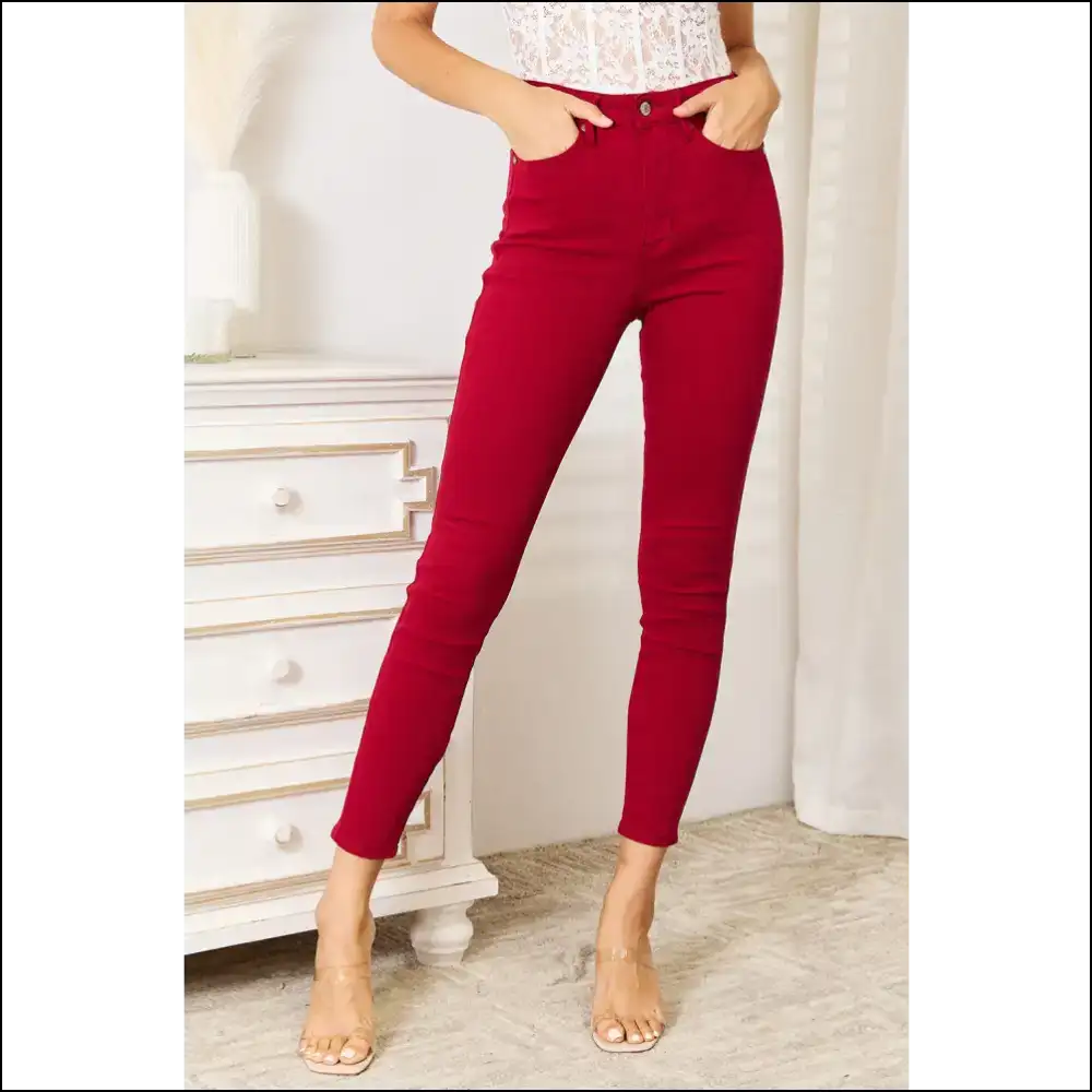 Judy Blue High Waist Skinny Jeans: Tummy Control for your Snack-break Decisions 😂👖 - Jeans on Sale Worldwide Shipping