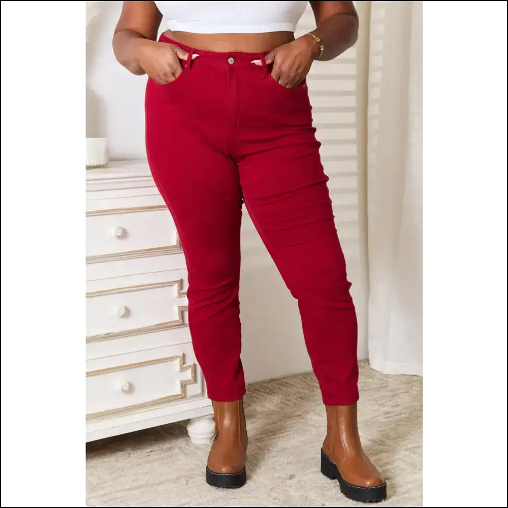 Judy Blue High Waist Skinny Jeans: Tummy Control for your Snack-break Decisions 😂👖 - Jeans on Sale Worldwide Shipping