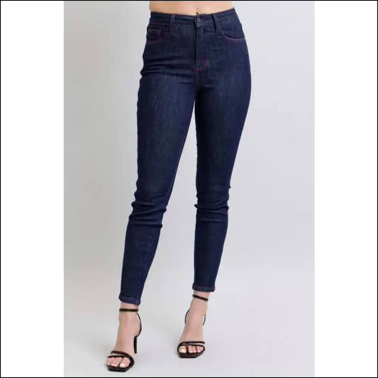 Judy Blue Skinny Jeans: Pockets for your Snacks Style Sass! 😏 - Dark / 1(25) - Jeans on Sale Worldwide Shipping