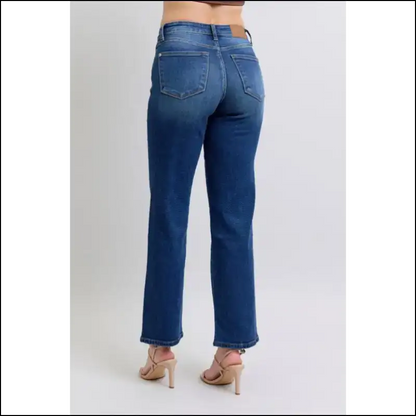 Judy Blue Straight Jeans: Because your Confidence Needs a Fabric Upgrade 👖💥 - Jeans on Sale Worldwide Shipping
