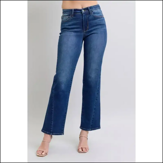 Judy Blue Straight Jeans: Because your Confidence Needs a Fabric Upgrade 👖💥 - Medium / 20w - Jeans on Sale Worldwide Shipping