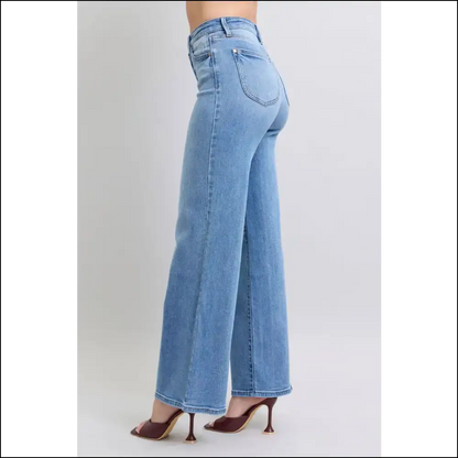 Judy Blue Wide Leg Jeans: your Stylish Secret Weapon for Survival! 😏👖 - Jeans on Sale Worldwide Shipping