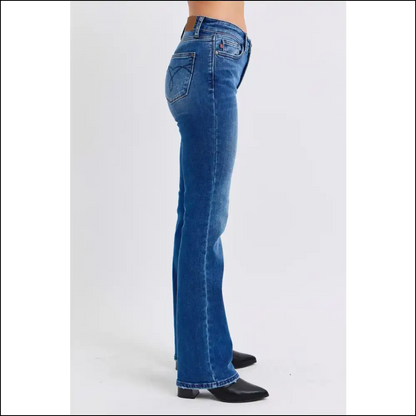 Judy Blue’s Bootcut Jeans: where Power Meets Thermal Warmth and Laughter! 😂✨ - Jeans on Sale Worldwide Shipping