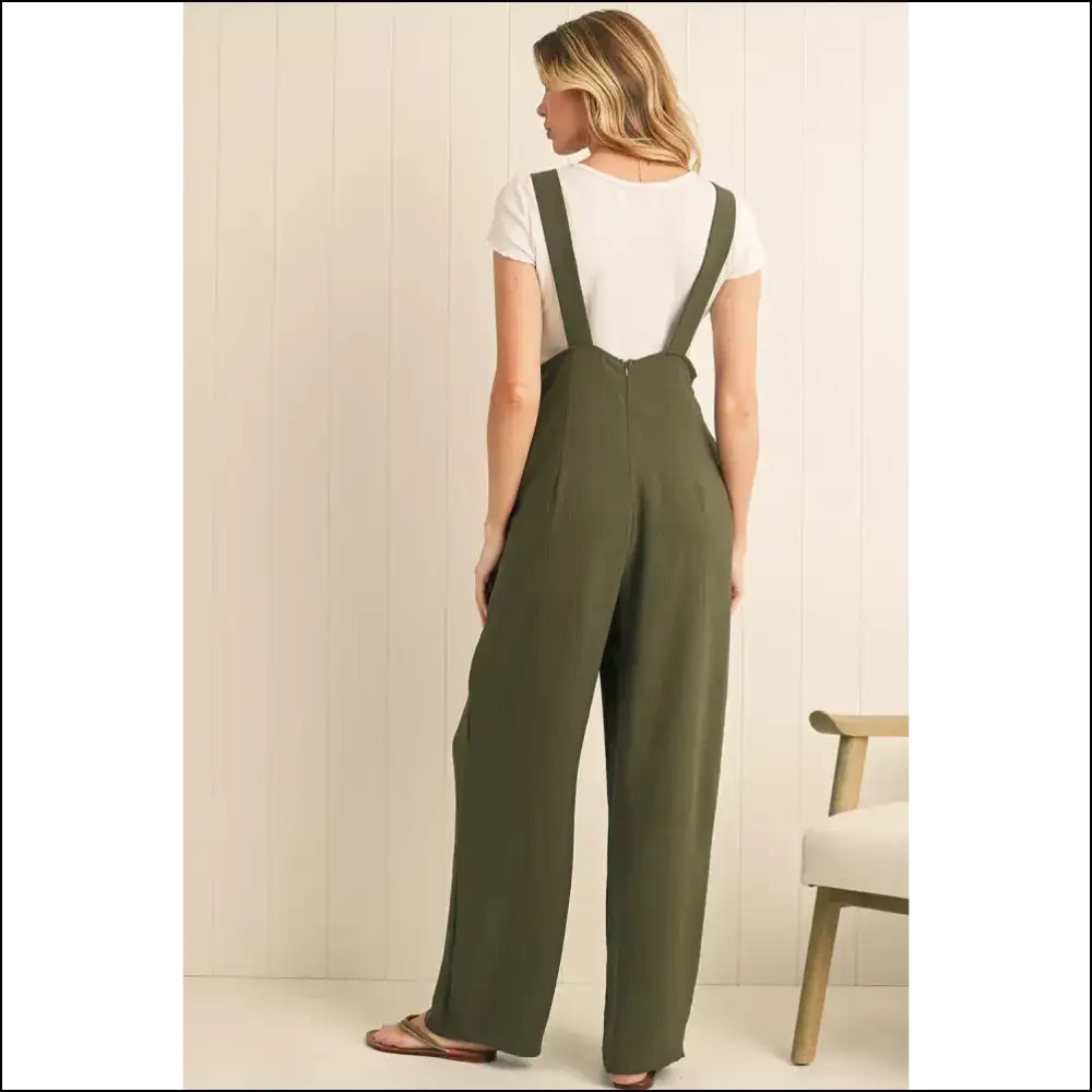 Jungle Green Overalls: Button Straight Leg? i Needful Things! 🌿 - Jumpsuits & Rompers on Sale Worldwide Shipping