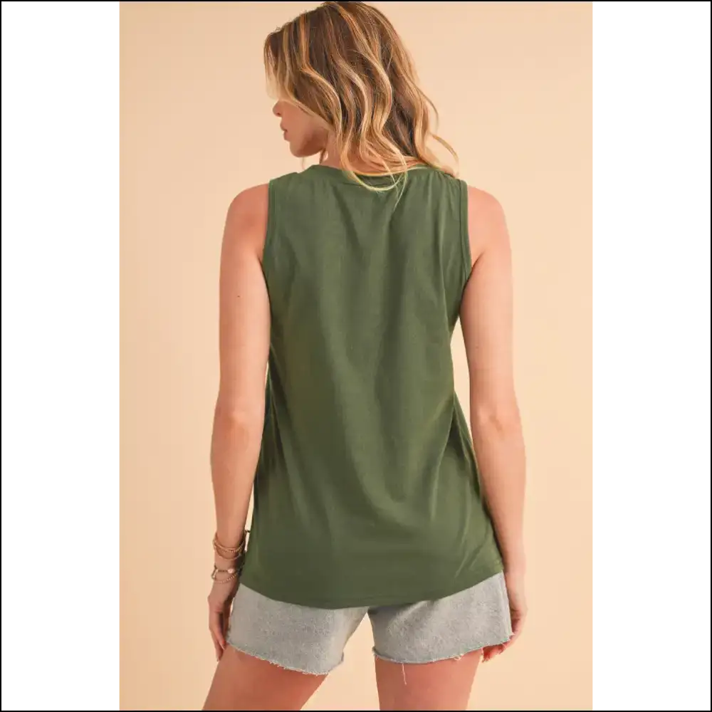 Jungle Green Tank: my Patched Pocket Escape from Needful Things 🌴 - Tank Tops on Sale Worldwide Shipping