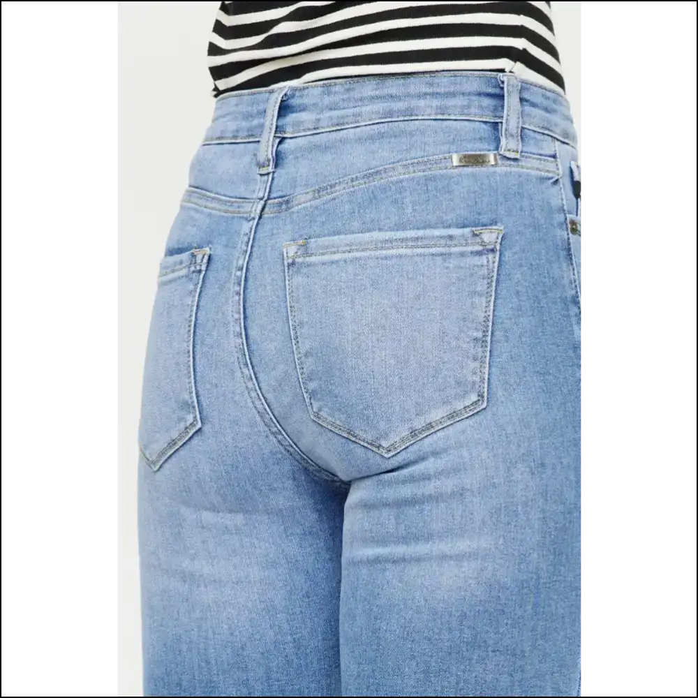 Kancan Distressed Cat’s Whiskers: your New Best Friend with Buttons! 🐾👖 - Jeans on Sale Worldwide Shipping