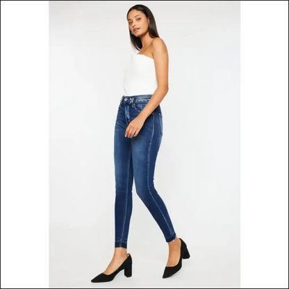 Kancan High Rise Ankle Skinnies: for when your Confidence Needs a Lift! 💃 - Jeans on Sale Worldwide Shipping
