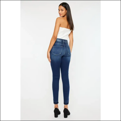 Kancan High Rise Ankle Skinnies: for when your Confidence Needs a Lift! 💃 - Jeans on Sale Worldwide Shipping