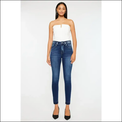 Kancan High Rise Ankle Skinnies: for when your Confidence Needs a Lift! 💃 - Jeans on Sale Worldwide Shipping