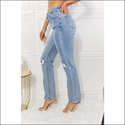 Kancan High Rise Distressed: my Denim Soulmate just Texted! 😂💙 - Jeans on Sale Worldwide Shipping