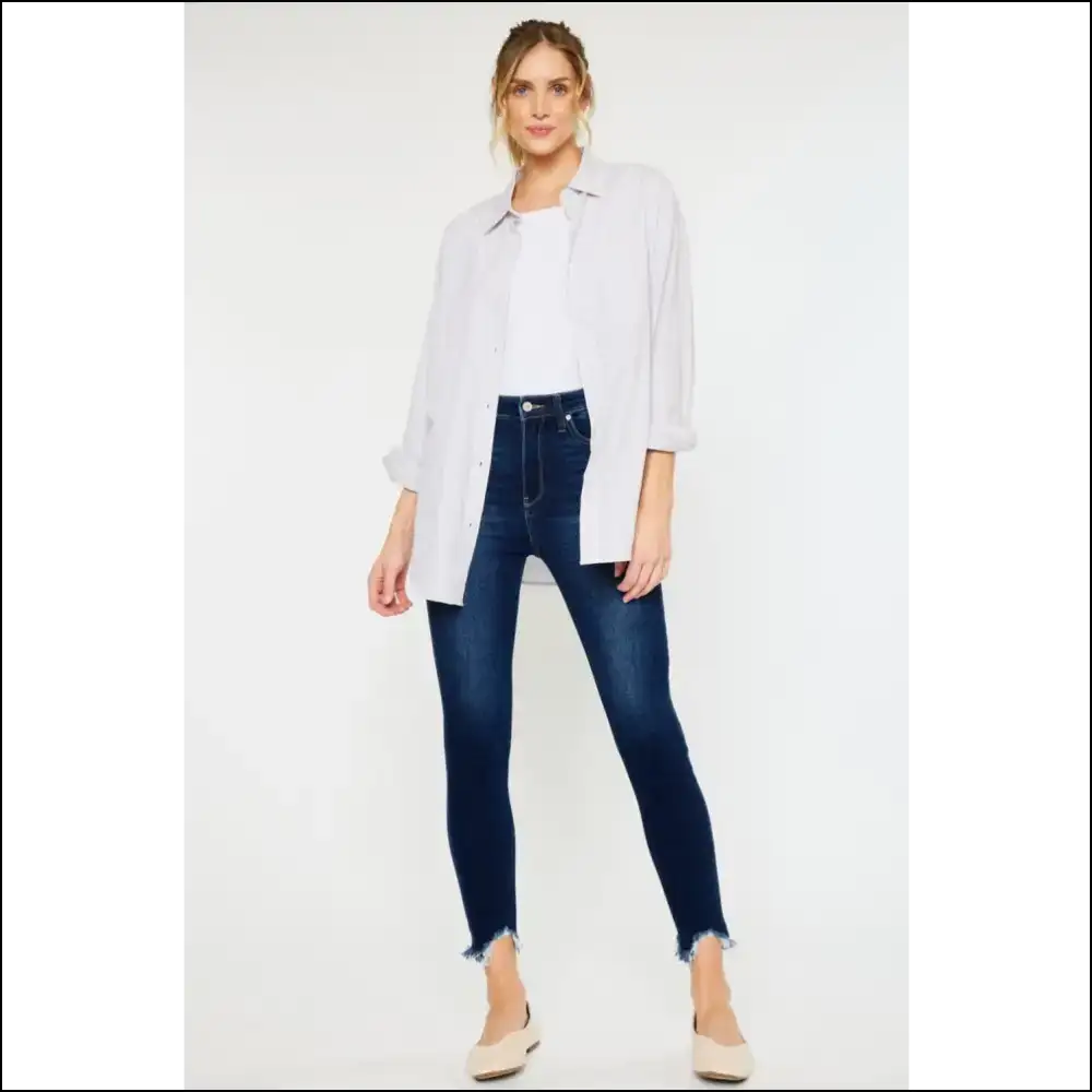 Kancan High Rise: where Every Step is a Fray-tastic Adventure! 😂👖✨ - Jeans on Sale Worldwide Shipping