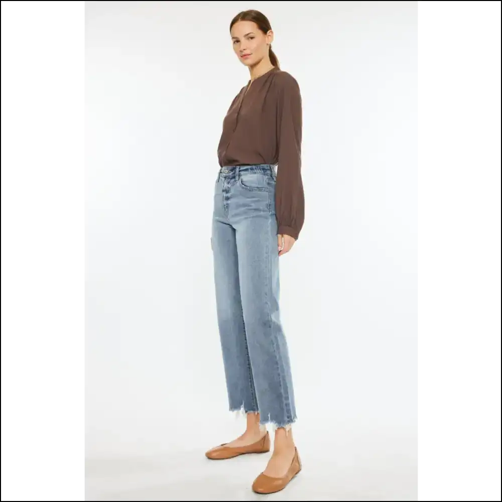 Kancan High Rise Wide Leg Jeans: Elevate your Style not Expectations 😂👖 - Jeans on Sale Worldwide Shipping
