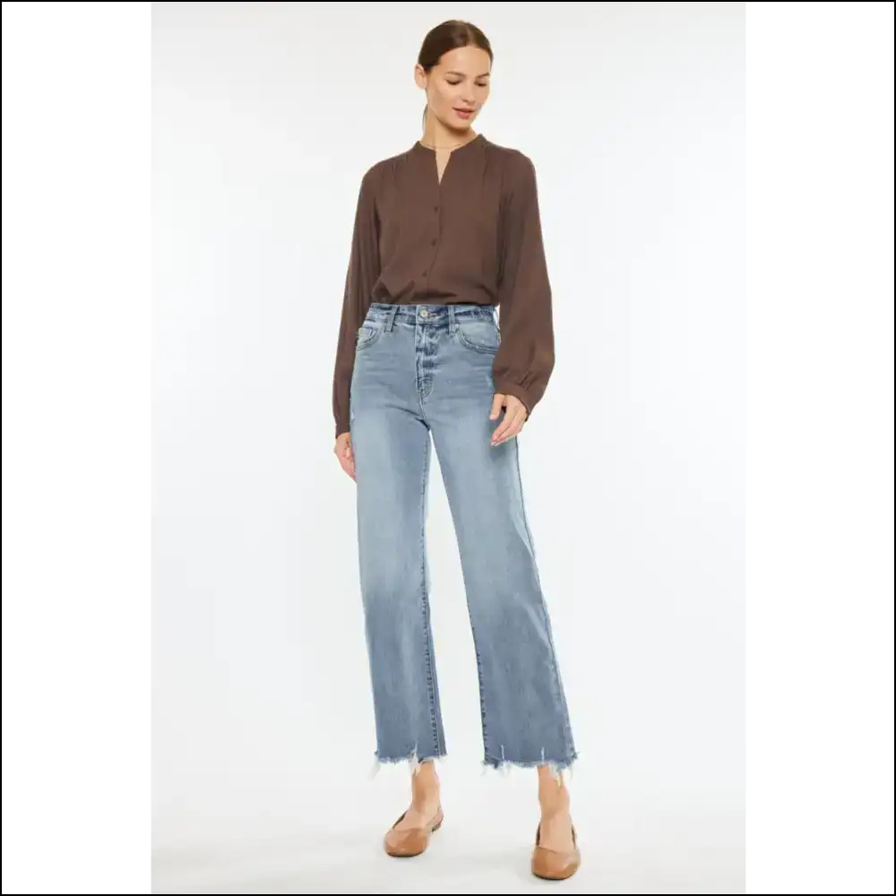 Kancan High Rise Wide Leg Jeans: Elevate your Style not Expectations 😂👖 - Jeans on Sale Worldwide Shipping