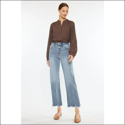 Kancan High Rise Wide Leg Jeans: Elevate your Style not Expectations 😂👖 - Jeans on Sale Worldwide Shipping