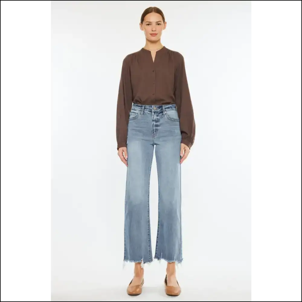 Kancan High Rise Wide Leg Jeans: Elevate your Style not Expectations 😂👖 - Jeans on Sale Worldwide Shipping