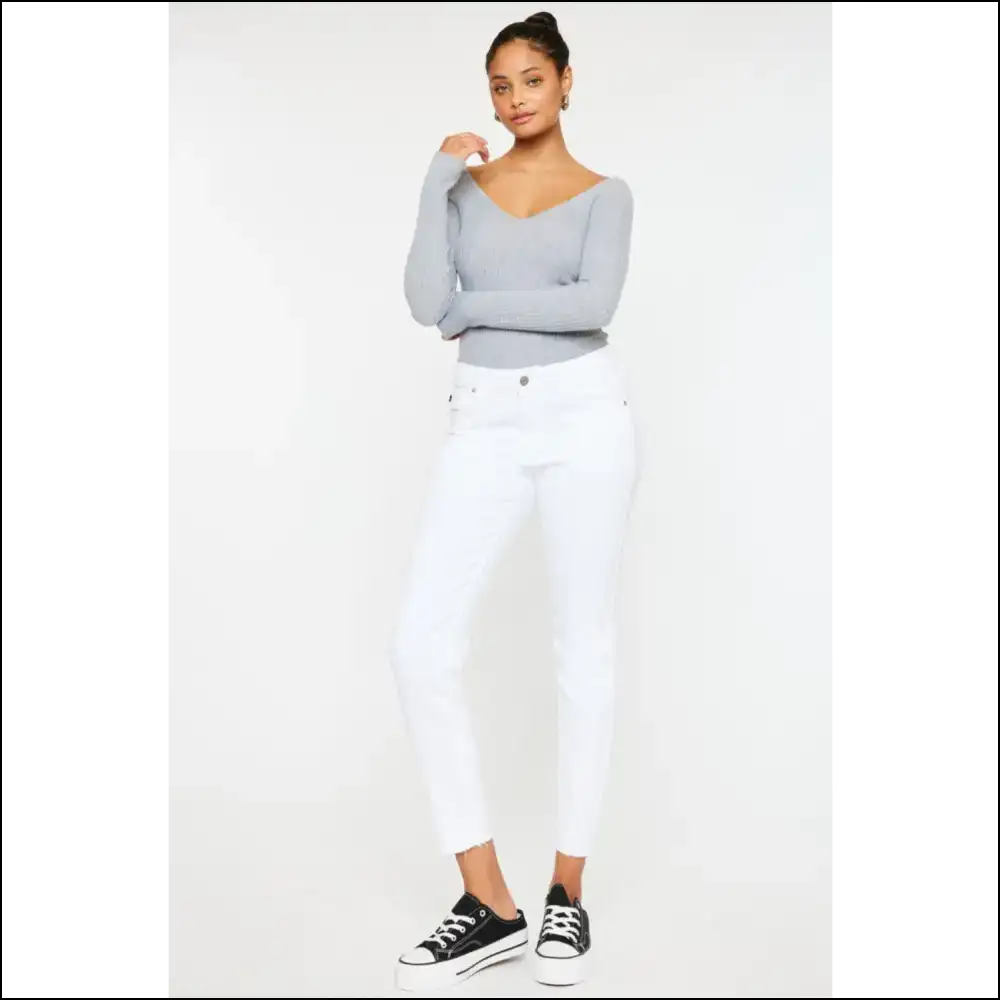 Kancan Mid Rise Ankle Skinny Jeans: Strut your Stuff & Break Hearts! 💔 - Jeans on Sale Worldwide Shipping