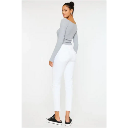 Kancan Mid Rise Ankle Skinny Jeans: Strut your Stuff & Break Hearts! 💔 - Jeans on Sale Worldwide Shipping