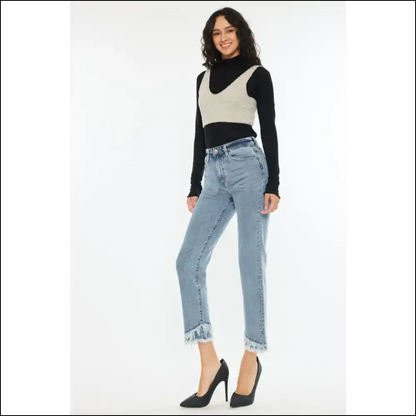 Kancan Raw Hem: for when your Jeans are Fancier than Plans! 😜👖 - on Sale Worldwide Shipping