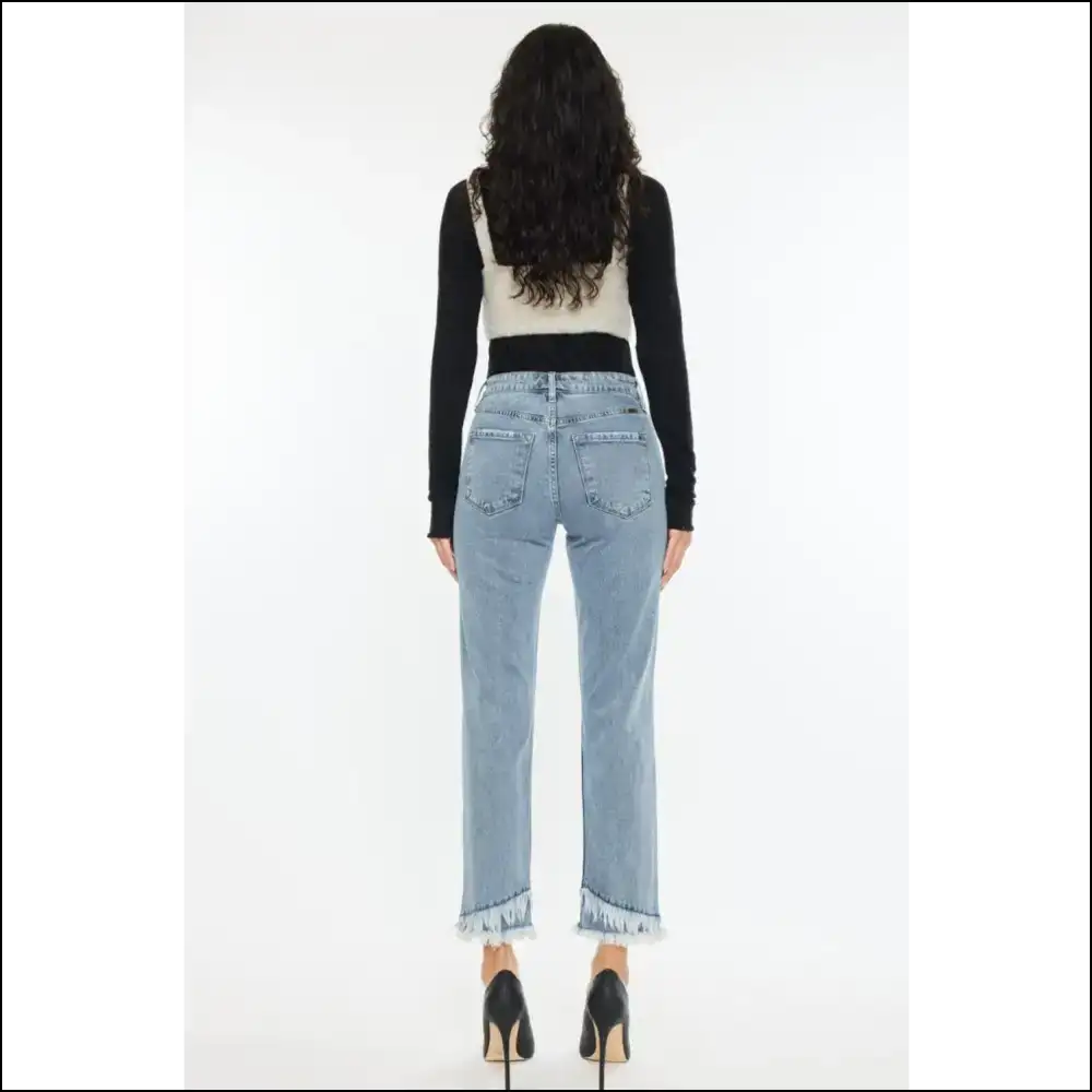 Kancan Raw Hem: for when your Jeans are Fancier than Plans! 😜👖 - on Sale Worldwide Shipping