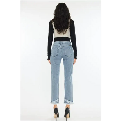 Kancan Raw Hem: for when your Jeans are Fancier than Plans! 😜👖 - on Sale Worldwide Shipping