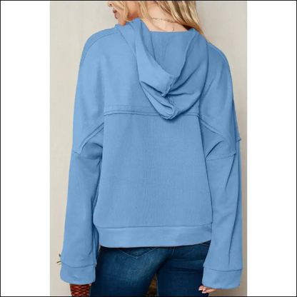Khaki Casual Button Seam Hoodie: so Comfy It’s Chic Needful Things - Sweatshirts & Hoodies on Sale Worldwide Shipping