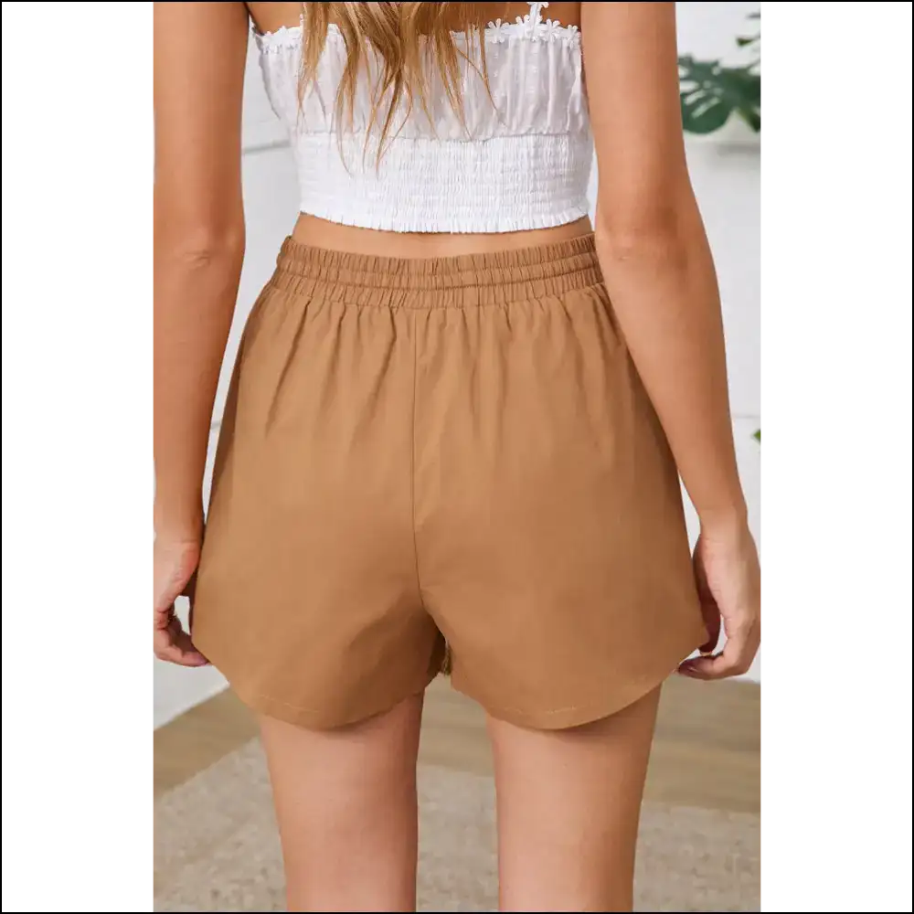 Khaki Embroidered Tassel Shorts: Pants Optional Gorgeous 😉 - Needful Things - Shorts on Sale Worldwide Shipping