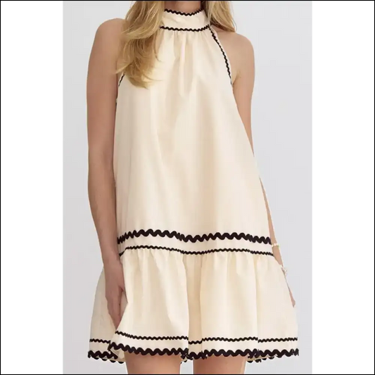 Khaki Get Lucky Mini Dress: Needful Things 🍀 Fab! - s - Short Dresses on Sale Worldwide Shipping