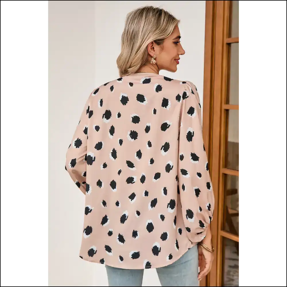 Khaki Leopard Chic: Roar in Needful Things 🐆 - Blouses on Sale Worldwide Shipping