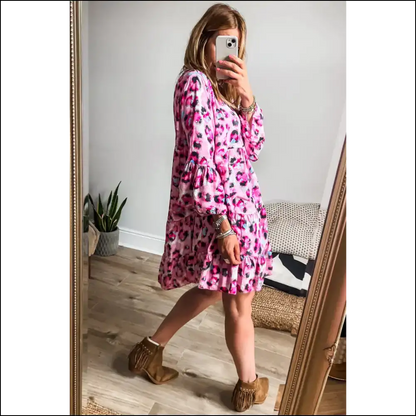 Khaki Leopard Mini Dress: Dangerously Chic! 🐆 Needful Things - Short Dresses on Sale Worldwide Shipping