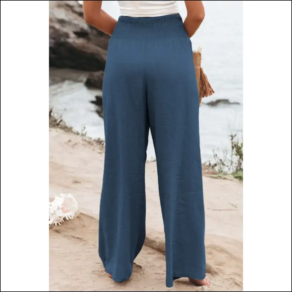 Khaki Pants: Wide Leg High Waist Zero Regrets! Needful Things 🍑 - Pants on Sale Worldwide Shipping