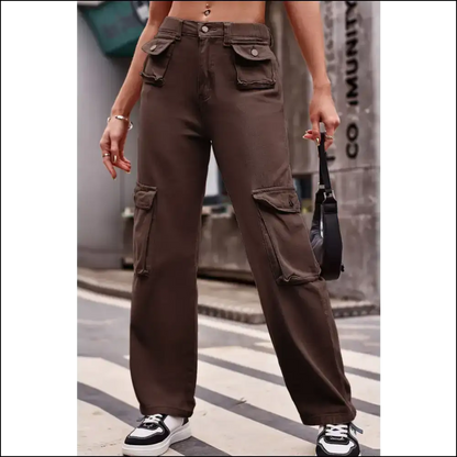 Knee Pockets that Make you Feel Fabulous—because Deserve It! - Brown / Xl - Jeans on Sale Worldwide Shipping