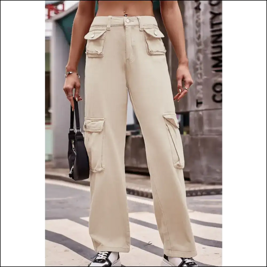 Knee Pockets that Make you Feel Fabulous—because Deserve It! - Tan / Xl - Jeans on Sale Worldwide Shipping