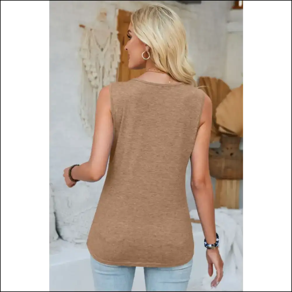 Lace Detail V-neck Tank Top - Tops on Sale Worldwide Shipping