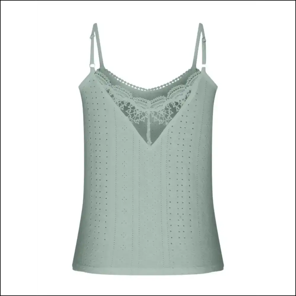 Lace it Up Gorgeous! Unleash your Chic Eyelet Superpowers with Needful Things! ✨ - Tank Tops on Sale Worldwide Shipping